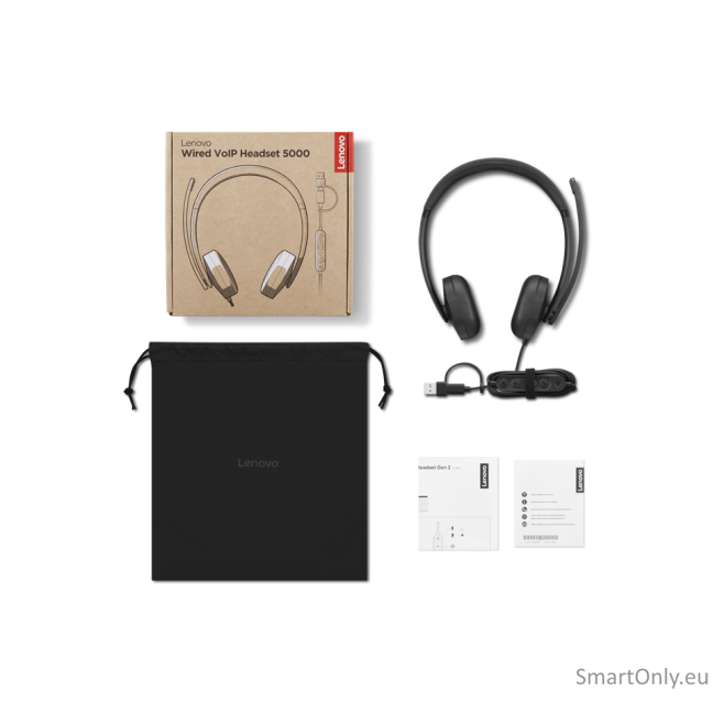 Lenovo Wired VoIP Headset 5000 (Teams) 5 Lenovo Wired VoIP Headset 5000 (Teams) 5