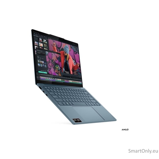 Lenovo- Yoga Slim 7 14AKP10 AMD | Tidal Teal | 14 " | OLED | WUXGA | 1920 x 1200 pixels | Glossy | AMD Ryzen AI 5 | 330 | 16 GB | Soldered LPDDR5X | Solid-state drive capacity 512 GB | AMD Radeon 820M Graphics | Windows 11 Home | 802.11be | Bluetooth vers 2