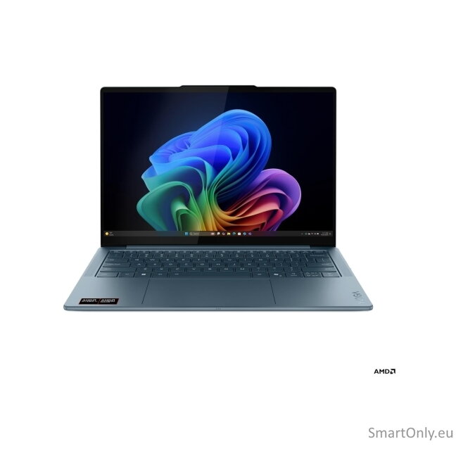 Lenovo- Yoga Slim 7 14AKP10 AMD | Tidal Teal | 14 " | OLED | WUXGA | 1920 x 1200 pixels | Glossy | AMD Ryzen AI 5 | 330 | 16 GB | Soldered LPDDR5X | Solid-state drive capacity 512 GB | AMD Radeon 820M Graphics | Windows 11 Home | 802.11be | Bluetooth vers
