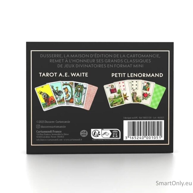 Les Mini-jeux rinkinys - Tarot A.E. Waite & Petit Lenormand (Prancūzų k.) Cartamundi Cartomancie Dusserre 3