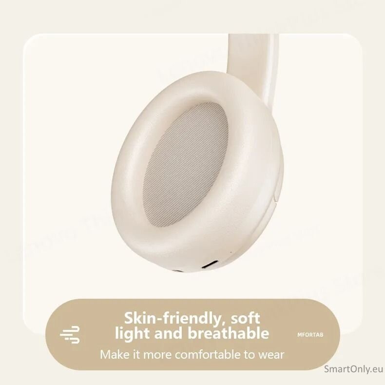 Lenovo TH20 wireless Headphones Beige 4 Lenovo TH20 wireless Headphones Beige 4