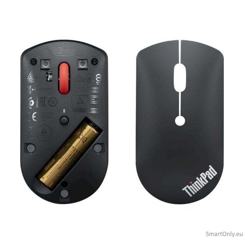 Lenovo ThinkPad Bluetooth Silent Mouse w/o battery Bluetooth 5.0 Wireless 1 year(s) Black 4 Lenovo ThinkPad Bluetooth Silent Mouse w/o battery Bluetooth 5.0 Wireless 1 year(s) Black 4