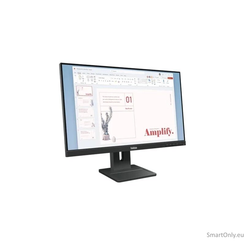 Lenovo | ThinkVision E24-40 | 23.8 " | IPS | 16:9 | 100 Hz | 4 ms | 1920 x 1080 pixels | 250 cd/m² | HDMI ports quantity 1 | Raven Black | Warranty 36 month(s) 10
