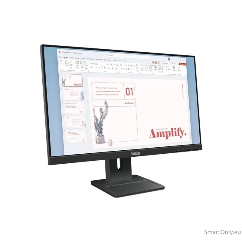 Lenovo | ThinkVision E24-40 | 23.8 " | IPS | 16:9 | 100 Hz | 4 ms | 1920 x 1080 pixels | 250 cd/m² | HDMI ports quantity 1 | Raven Black | Warranty 36 month(s) 13 Lenovo | ThinkVision E24-40 | 23.8 " | IPS | 16:9 | 100 Hz | 4 ms | 1920 x 1080 pixels | 250 cd/m² | HDMI ports quantity 1 | Raven Black | Warranty 36 month(s) 13