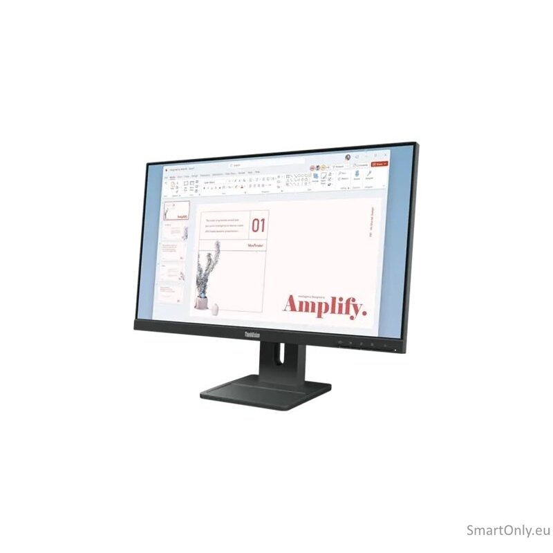 Lenovo | ThinkVision E24-40 | 23.8 " | IPS | 16:9 | 100 Hz | 4 ms | 1920 x 1080 pixels | 250 cd/m² | HDMI ports quantity 1 | Raven Black | Warranty 36 month(s) 9 Lenovo | ThinkVision E24-40 | 23.8 " | IPS | 16:9 | 100 Hz | 4 ms | 1920 x 1080 pixels | 250 cd/m² | HDMI ports quantity 1 | Raven Black | Warranty 36 month(s) 9