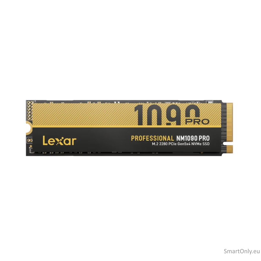 Lexar SSD | NM1090 Pro | 1000 GB | SSD form factor M.2 2280 | Solid-state drive interface PCIe Gen 5x4 | Read speed 14000 MB/s | Write speed 10000 MB/s Lexar SSD | NM1090 Pro | 1000 GB | SSD form factor M.2 2280 | Solid-state drive interface PCIe Gen 5x4 | Read speed 14000 MB/s | Write speed 10000 MB/s