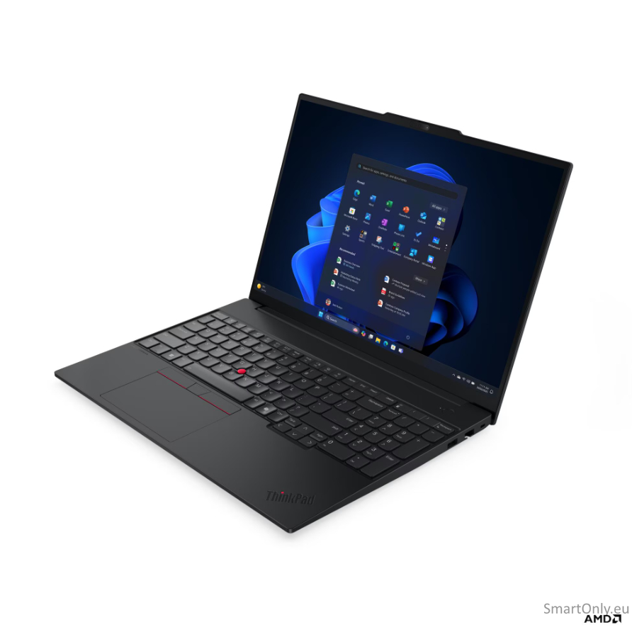 Lenovo ThinkPad E16 G4 AMD | Black | 16 " | IPS | WUXGA | 1920 x 1200 pixels | Anti-glare | AMD Ryzen AI 5 | 330 | 16 GB | SODIMM DDR5 | Solid-state drive capacity 512 GB | AMD Radeon 820M Graphics | Windows 11 Pro | 802.11be | Bluetooth version 5.4 | Key 2