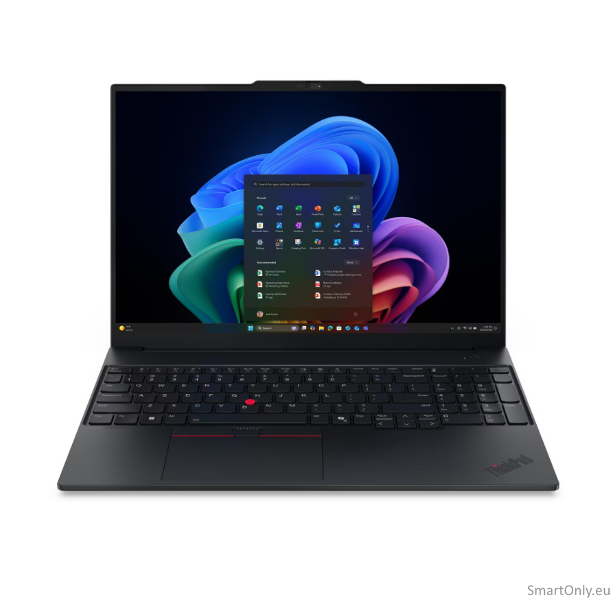 Lenovo ThinkPad E16 G4 Intel | Black | 16 " | IPS | WUXGA | 1920 x 1200 pixels | Anti-glare | Intel Core 5 | 320 | 16 GB | SODIMM DDR5 | Solid-state drive capacity 512 GB | Intel Graphics | Windows 11 Pro | 802.11be | Bluetooth version 5.4 | Keyboard lang Lenovo ThinkPad E16 G4 Intel | Black | 16 " | IPS | WUXGA | 1920 x 1200 pixels | Anti-glare | Intel Core 5 | 320 | 16 GB | SODIMM DDR5 | Solid-state drive capacity 512 GB | Intel Graphics | Windows 11 Pro | 802.11be | Bluetooth version 5.4 | Keyboard lang