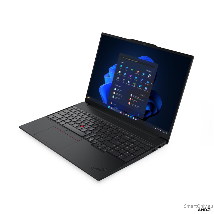 Lenovo ThinkPad E16 G4 AMD | Black | 16 " | IPS | WUXGA | 1920 x 1200 pixels | Anti-glare | AMD Ryzen AI 5 | 330 | 16 GB | SODIMM DDR5 | Solid-state drive capacity 512 GB | AMD Radeon 820M Graphics | Windows 11 Pro | 802.11be | Bluetooth version 5.4 | Key 2