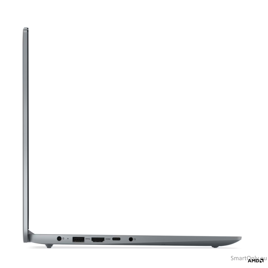 Lenovo IdeaPad Slim 3 15AMN8 AMD | Arctic Grey | 15.6 " | IPS | FHD | 1920 x 1080 pixels | Anti-glare | AMD Ryzen 5 | 40 | 8 GB | Soldered LPDDR5 | Solid-state drive capacity 512 GB | AMD Radeon 610M Graphics | Windows 11 Home | 802.11ax | Bluetooth versi 5