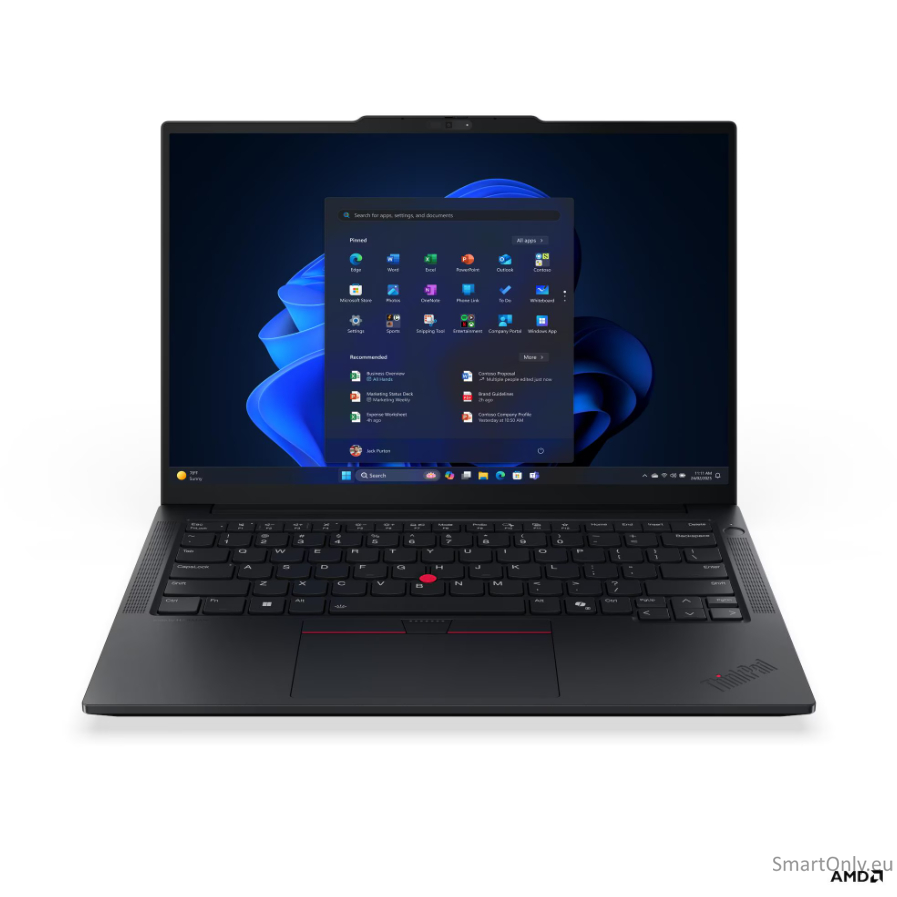 Lenovo ThinkPad E14 G8 AMD | Black | 14 " | IPS | WUXGA | 1920 x 1200 pixels | Anti-glare | AMD Ryzen AI 5 | 330 | 16 GB | SODIMM DDR5 | Solid-state drive capacity 512 GB | AMD Radeon 820M Graphics | Windows 11 Pro | 802.11be | Bluetooth version 5.4 | Key
