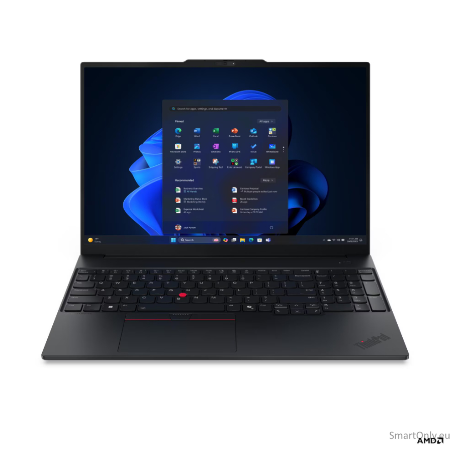 Lenovo ThinkPad E16 Gen 4 16 WUXGA AMD R7 AI 345/16GB/512GB/AMD Radeon 840M/WIN11 Pro/ENG Backlit kbd/FP/3Y Warranty | Lenovo