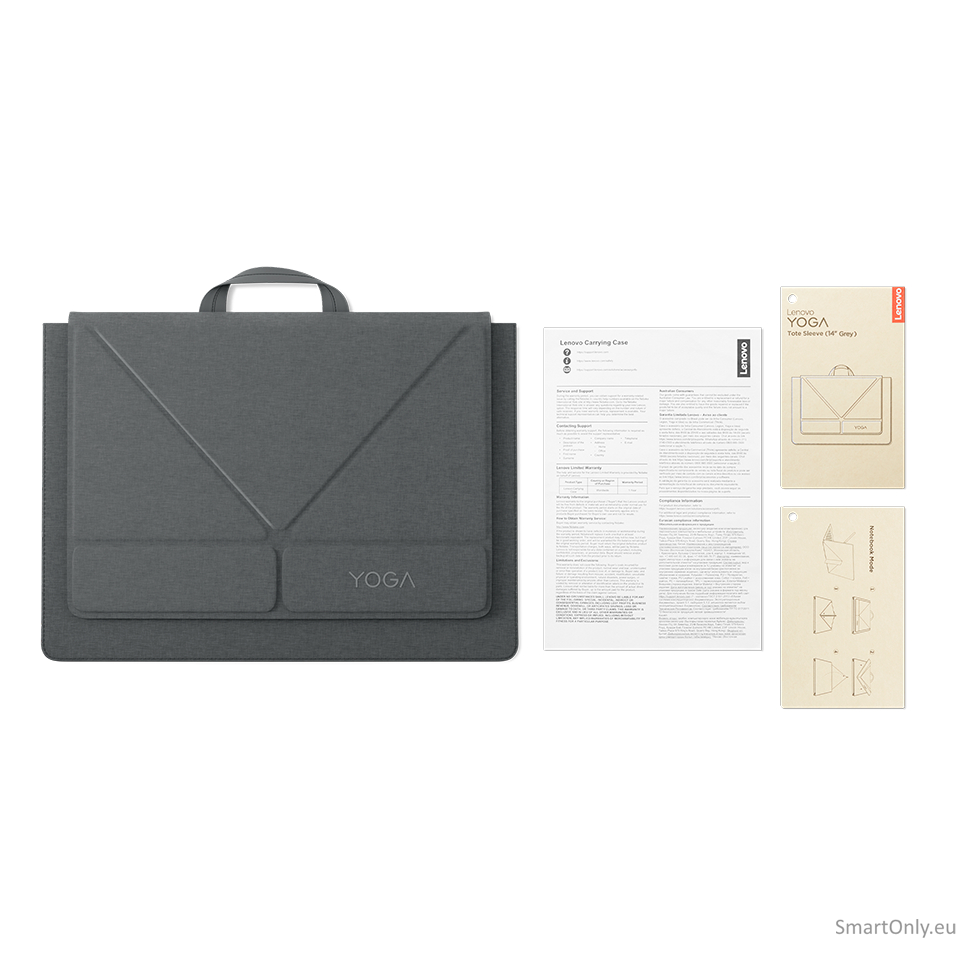 Lenovo Accessories Yoga Tote Sleeve (16" Grey) 5 Lenovo Accessories Yoga Tote Sleeve (16" Grey) 5
