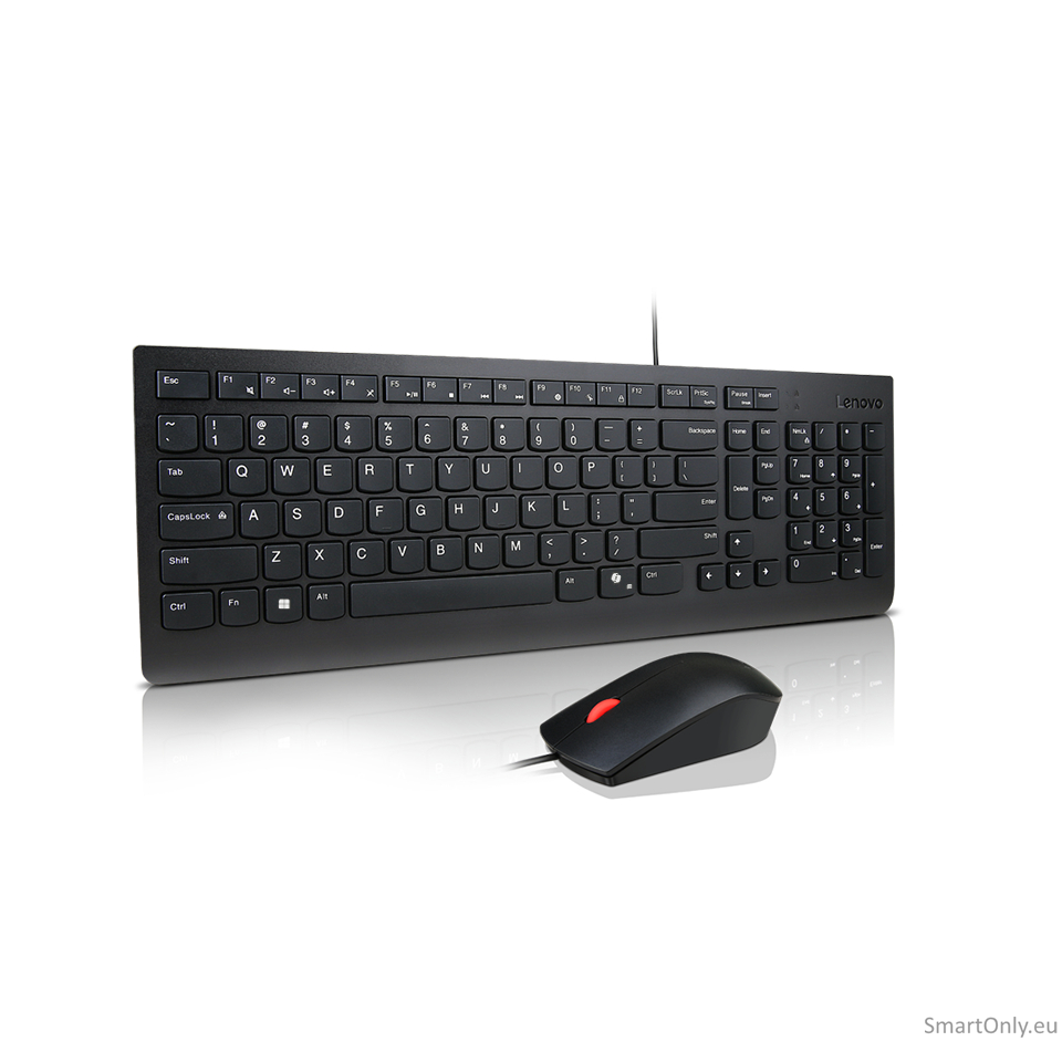 Lenovo Essential Wired Combo Keyboard and Mouse | Keyboard and Mouse Set | Wired | Mouse included | Estonian | Black 2 Lenovo Essential Wired Combo Keyboard and Mouse | Keyboard and Mouse Set | Wired | Mouse included | Estonian | Black 2
