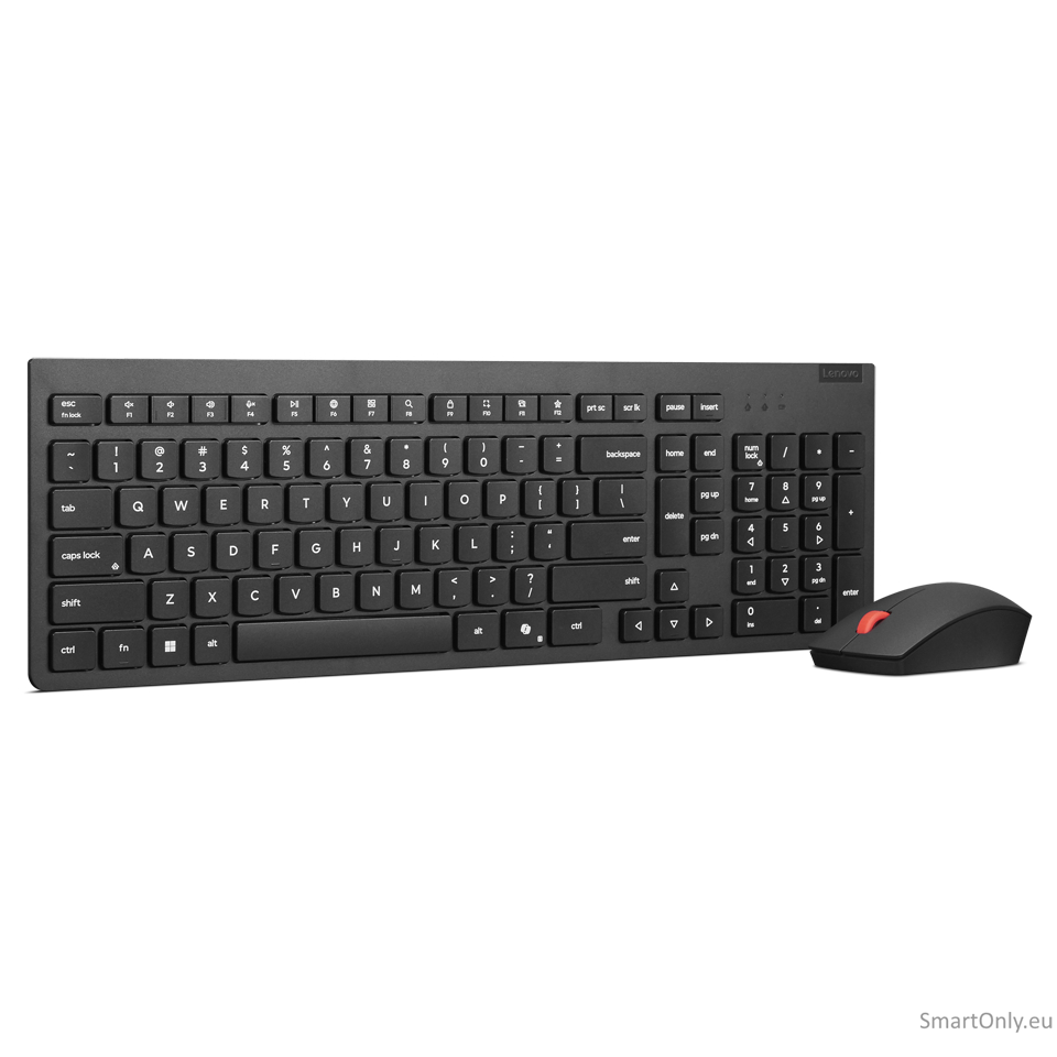 Lenovo Essential Wireless Combo Keyboard & Mouse Gen2 | Keyboard and Mouse Set | Wireless | Mouse included | US | Black Lenovo Essential Wireless Combo Keyboard & Mouse Gen2 | Keyboard and Mouse Set | Wireless | Mouse included | US | Black
