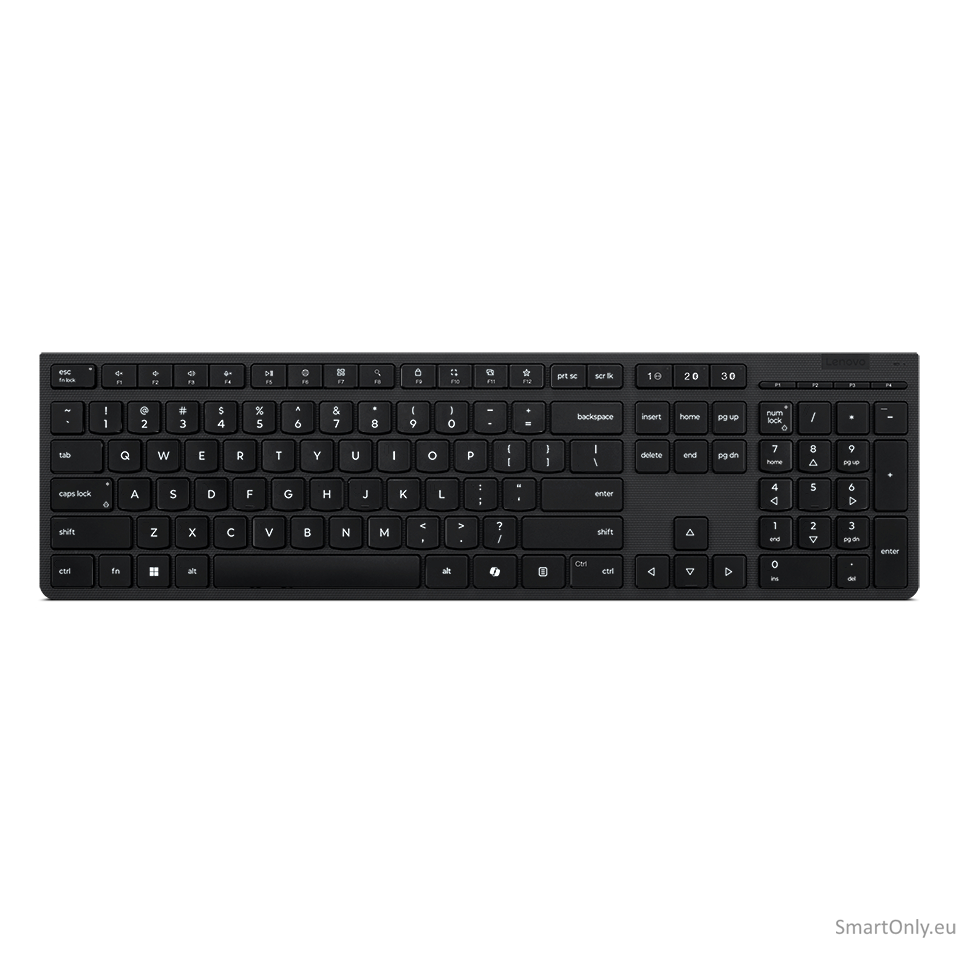 Lenovo Professional Wireless Rechargeable Keyboard | Keyboard | Wireless | Bluetooth | Lithuanian | Grey Lenovo Professional Wireless Rechargeable Keyboard | Keyboard | Wireless | Bluetooth | Lithuanian | Grey