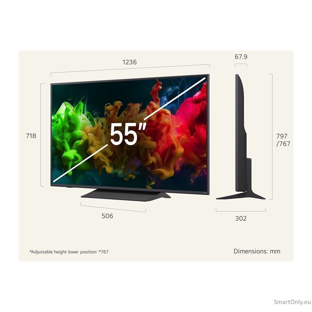 LG 55QNED8EB3B 55" (139 cm) 4K QNED evo MiniLED Smart TV | LG 14