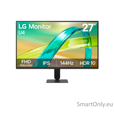 LG | 27U411B-B | 27 " | IPS | FHD | 16:9 | 144 Hz | 1 ms | 1920 x 1080 pixels | 250 cd/m² | HDMI ports quantity 1 LG | 27U411B-B | 27 " | IPS | FHD | 16:9 | 144 Hz | 1 ms | 1920 x 1080 pixels | 250 cd/m² | HDMI ports quantity 1