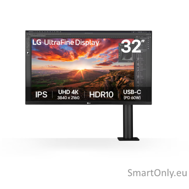 LG | 32UN880K-B | 32 " | IPS | 16:9 | 60 Hz | 5 ms | 3840 x 2160 pixels | 350 cd/m² | HDMI ports quantity 2 LG | 32UN880K-B | 32 " | IPS | 16:9 | 60 Hz | 5 ms | 3840 x 2160 pixels | 350 cd/m² | HDMI ports quantity 2