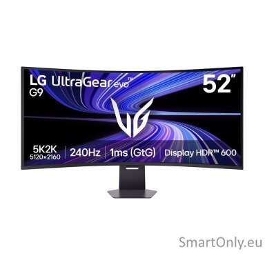 LG UltraGear evo G9 52G930B-B | 52 " | VA | WUHD | 21:9 | 240 Hz | 1 ms | 5120 x 2160 pixels | 400 cd/m² | Black LG UltraGear evo G9 52G930B-B | 52 " | VA | WUHD | 21:9 | 240 Hz | 1 ms | 5120 x 2160 pixels | 400 cd/m² | Black
