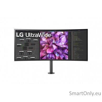 LG Curved Monitor with Ergo Stand  38WQ88C-W 38 ", IPS, UHD, 3840 x 1600, 21:9, 5 ms, 300 cd/m², 60 Hz, HDMI ports quantity 2 1