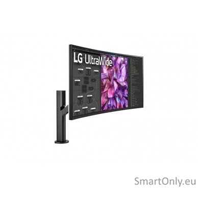 LG Curved Monitor with Ergo Stand  38WQ88C-W 38 ", IPS, UHD, 3840 x 1600, 21:9, 5 ms, 300 cd/m², 60 Hz, HDMI ports quantity 2 2