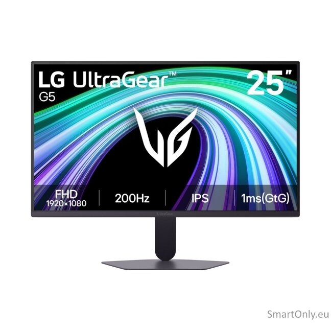 LG 25G523B-B UltraGear | 25 " | IPS | FHD | 16:9 | 200 Hz | 1 ms | 1920 x 1080 pixels | 300 cd/m² | HDMI ports quantity 2 7