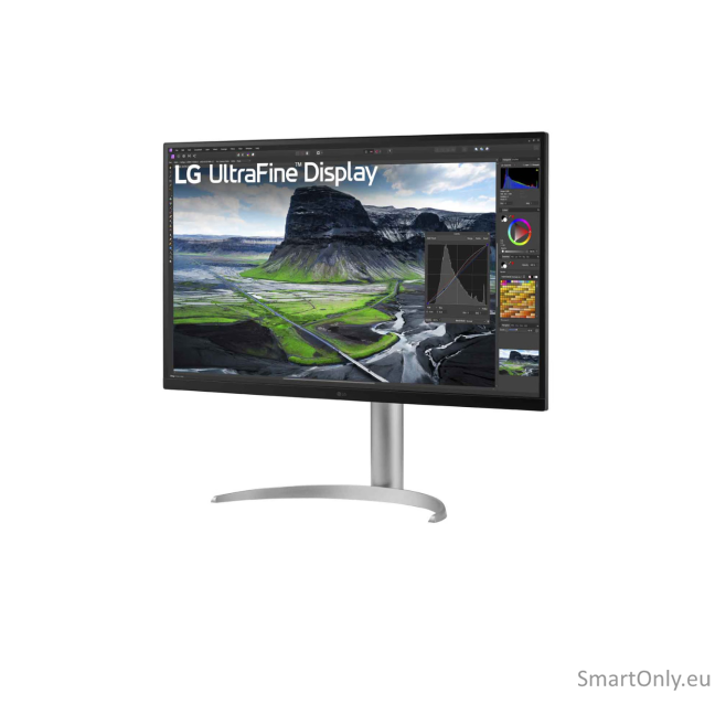LG | 32UQ850V-W | 32 " | IPS | UHD | 16:9 | 60 Hz | 5 ms | 3840 x 2160 pixels | 400 cd/m² | HDMI ports quantity 2 | Silver 1 LG | 32UQ850V-W | 32 " | IPS | UHD | 16:9 | 60 Hz | 5 ms | 3840 x 2160 pixels | 400 cd/m² | HDMI ports quantity 2 | Silver 1