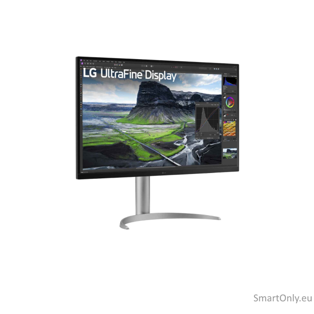 LG | 32UQ850V-W | 32 " | IPS | UHD | 16:9 | 60 Hz | 5 ms | 3840 x 2160 pixels | 400 cd/m² | HDMI ports quantity 2 | Silver 2