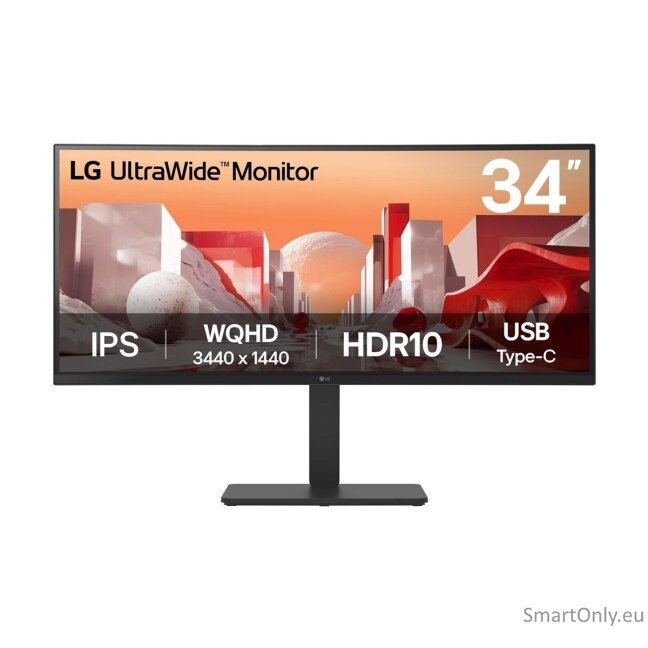 LG | 34BA75QE-B | 34 " | IPS | 21:9 | 60 Hz | 5 ms | 3440 x 1440 pixels | 300 cd/m² | HDMI ports quantity 2 10