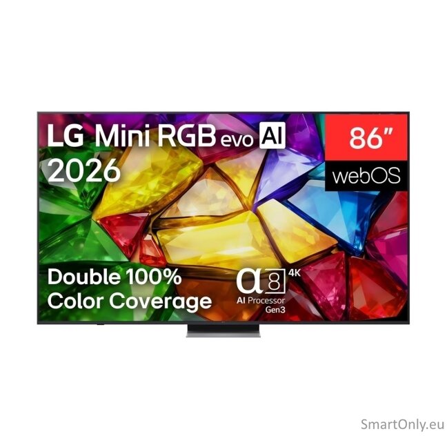 LG 4K evo AI Mini RGB TV | 86MRGB87B3B | 86 | Smart TV | webOS | UHD | Black 14
