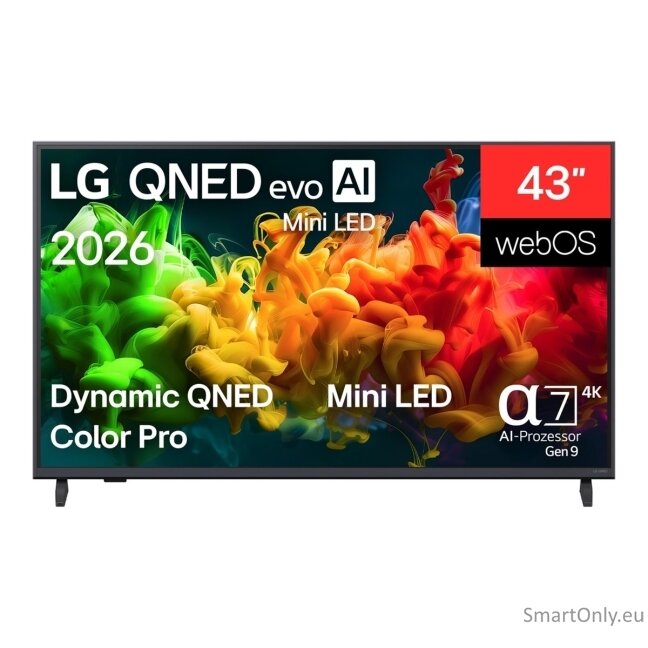 LG QNED 4K evo AI Mini LED TV | 43QNED8EB3F | 43 | Smart TV | webOS | UHD | Black 13