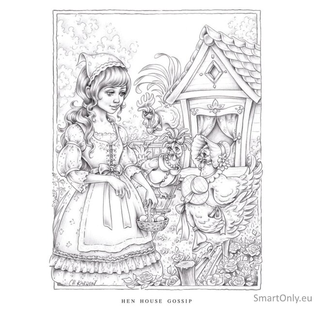 Little Folk spalvinimo knyga Blue Angel 4