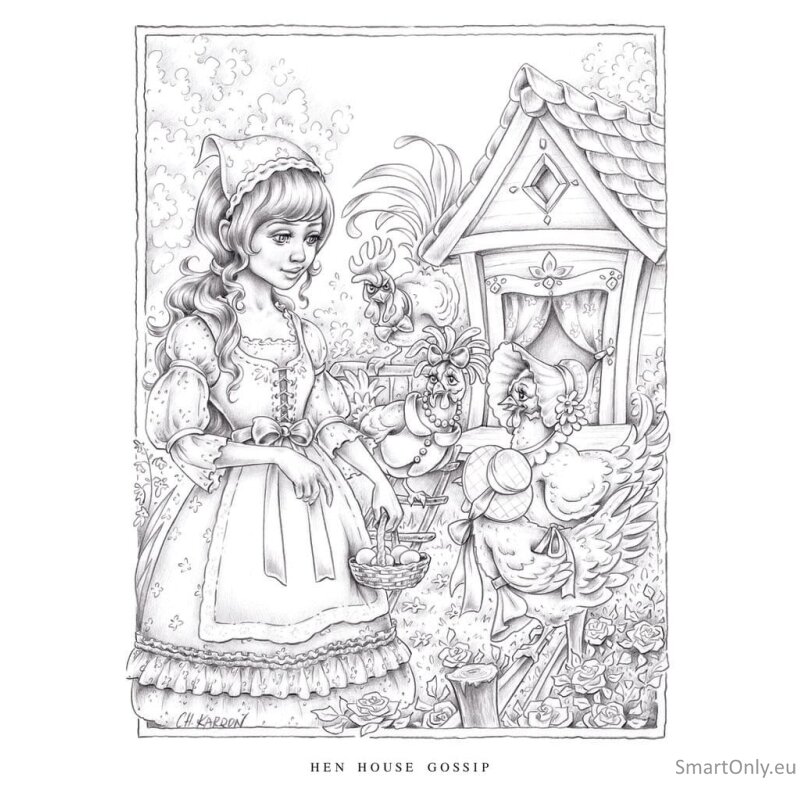 Little Folk spalvinimo knyga Blue Angel 4