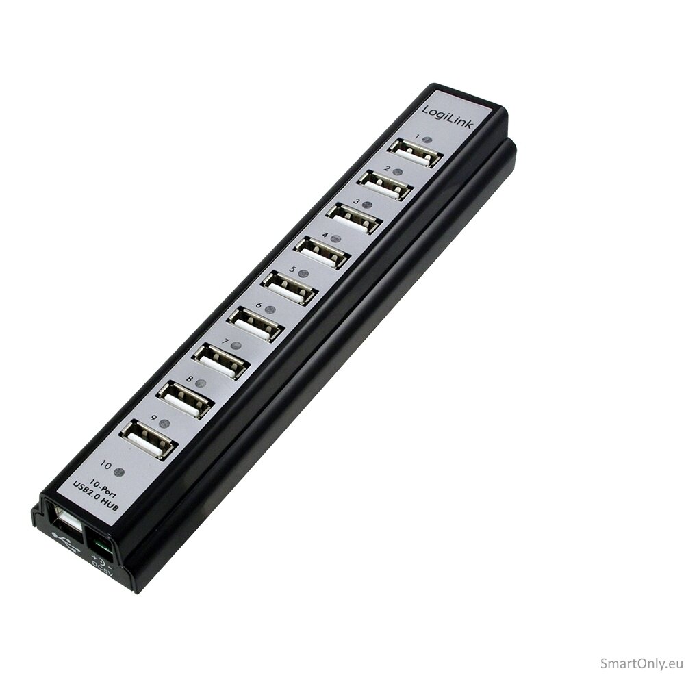 Logilink | USB 2.0 Hub-10 port whit power adapter 3 Logilink | USB 2.0 Hub-10 port whit power adapter 3