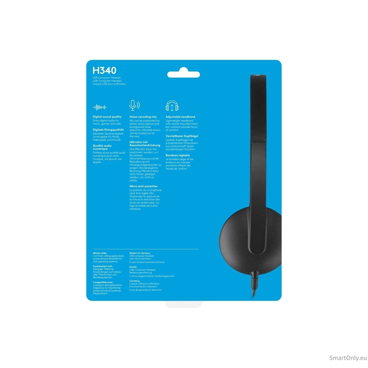 Logitech | H340 | On-Ear USB Type-A 5 Logitech | H340 | On-Ear USB Type-A 5