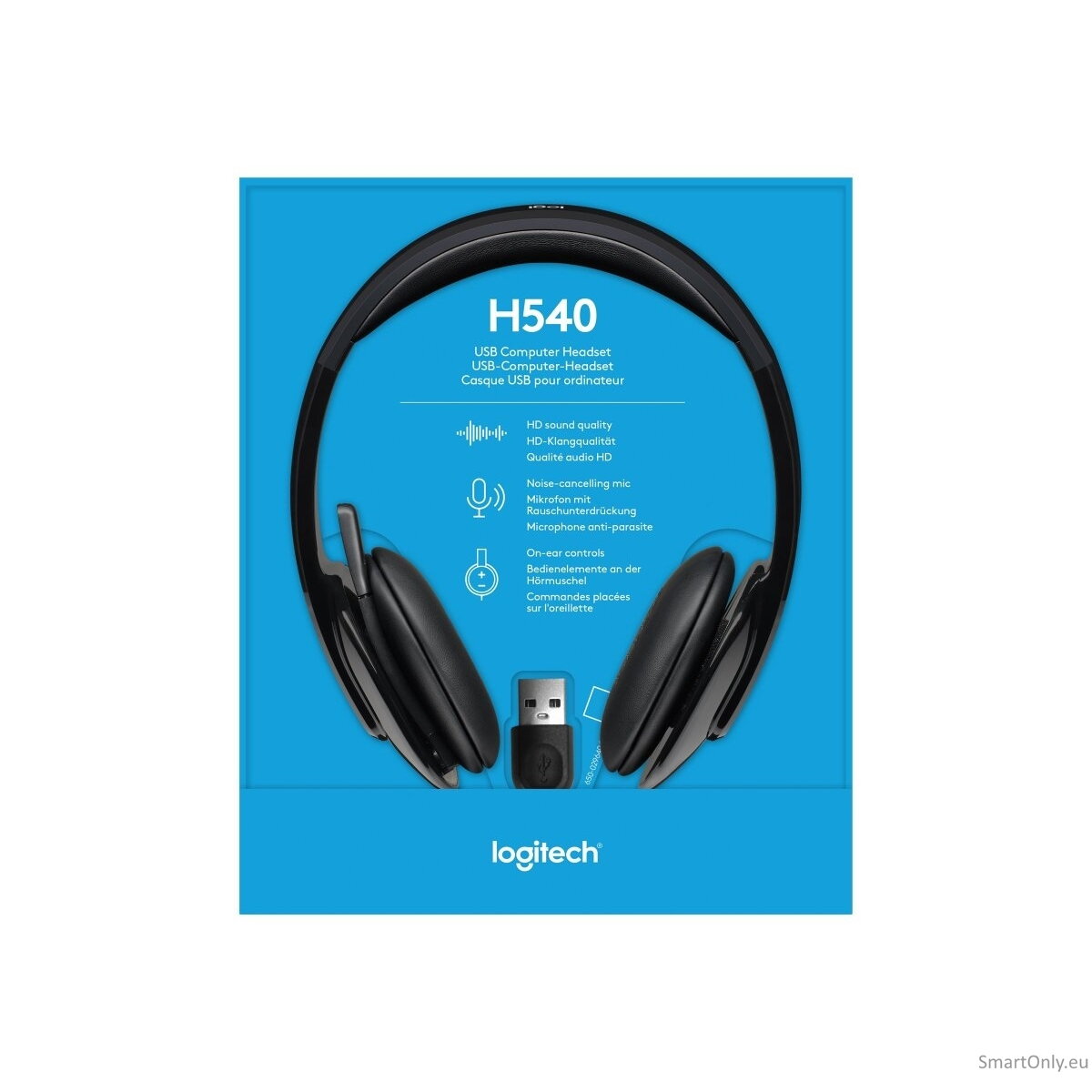 Logitech | Headset | H540 | On-Ear USB Type-A | Black 3 Logitech | Headset | H540 | On-Ear USB Type-A | Black 3