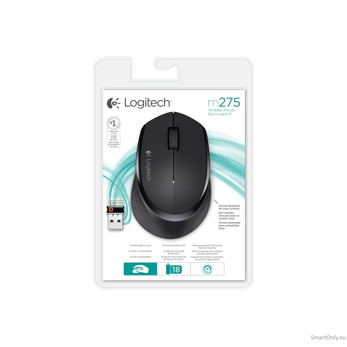 Logitech | M280 | Wireless Mouse | Black 8 Logitech | M280 | Wireless Mouse | Black 8