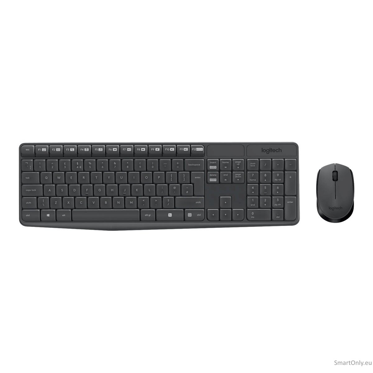 Logitech MK235 Keyboard and Mouse Set Wireless Mouse included Batteries included US Black 475 g 7 Logitech MK235 Keyboard and Mouse Set Wireless Mouse included Batteries included US Black 475 g 7