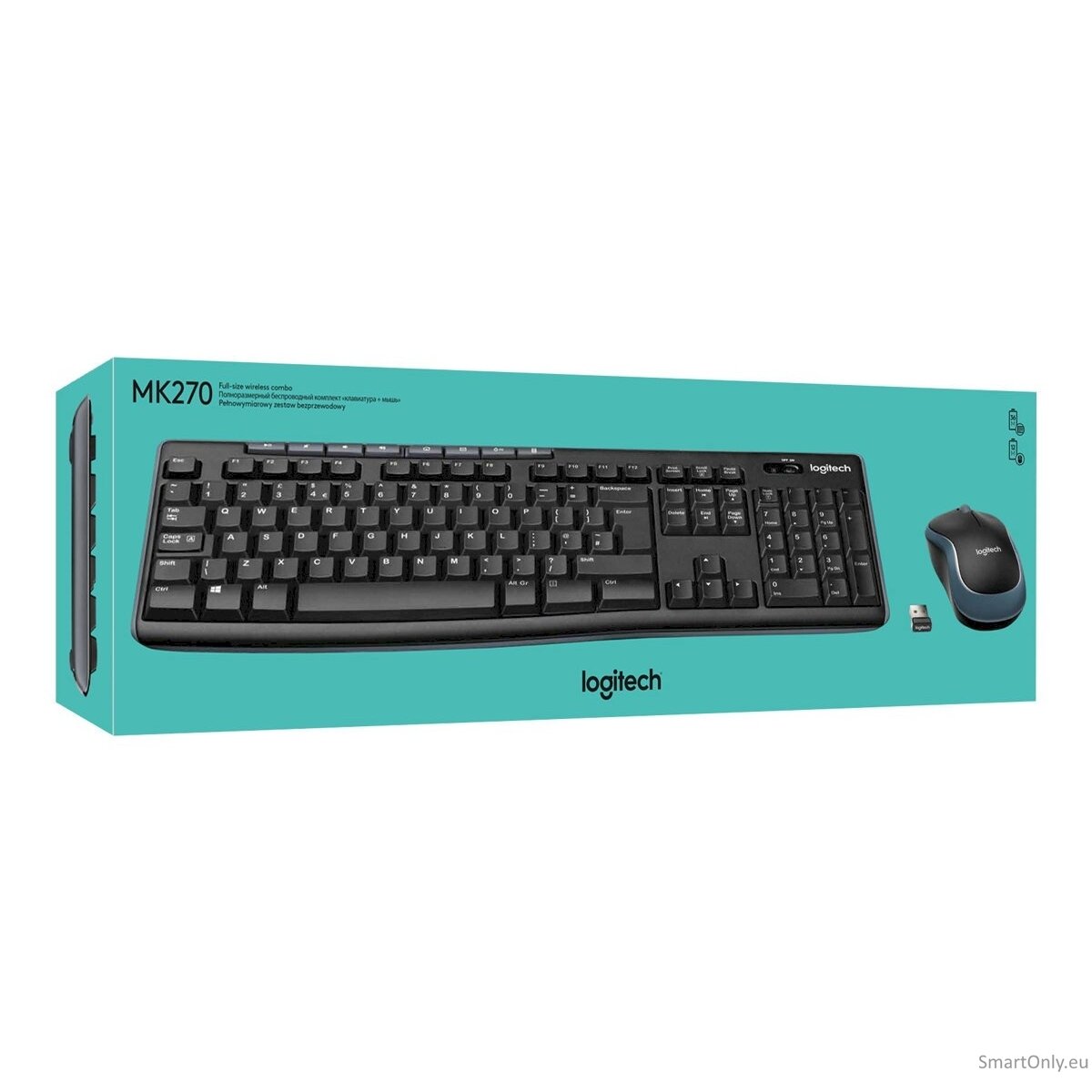 Logitech MK270 Wireless Keyboard and Mouse Combo, Black 6