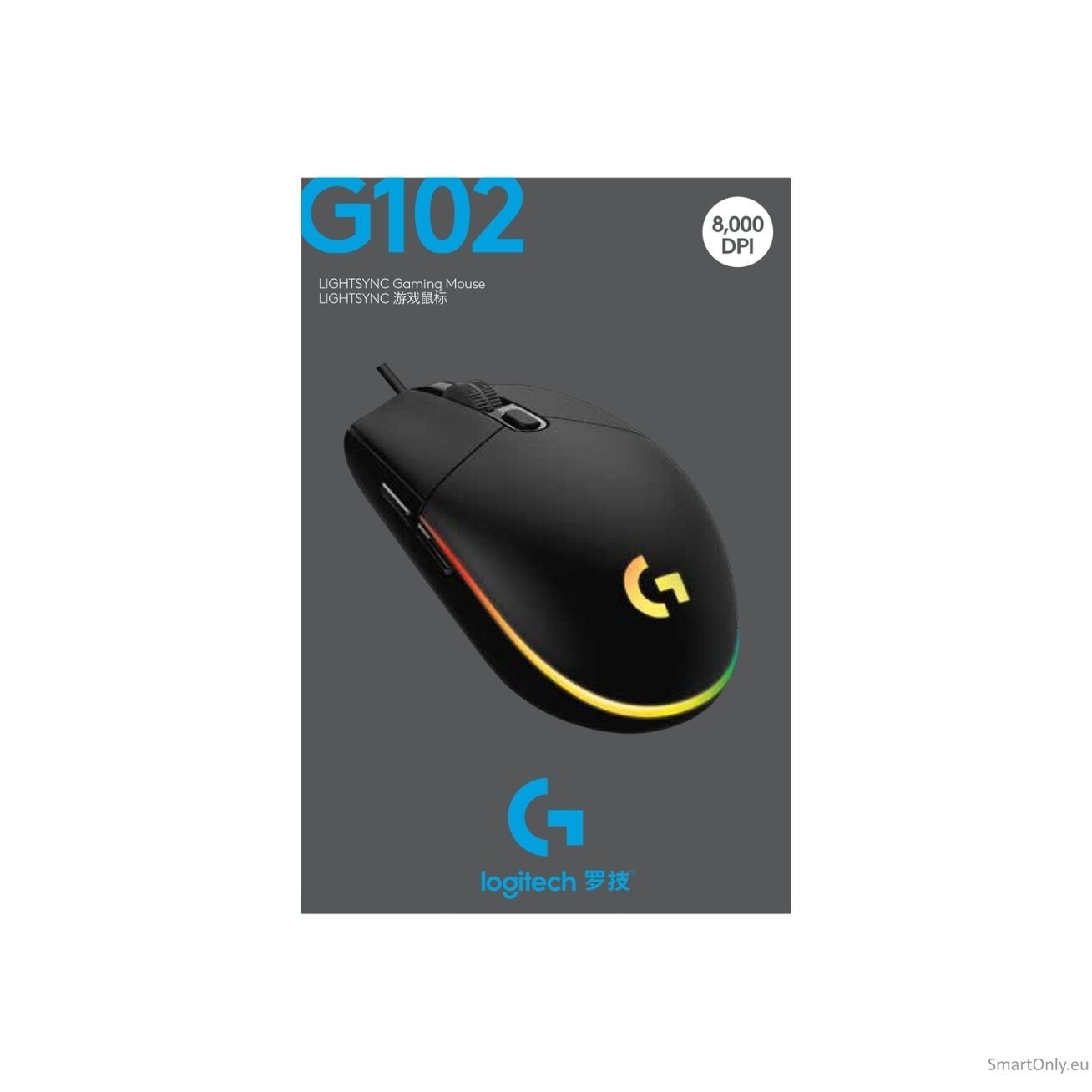 Logitech | Gaming Mouse | G102 LIGHTSYNC | Wired | USB | Black 3