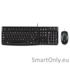 Logitech LGT-MK120-US Keyboard and Mouse Set Wired Mouse included US International EER USB Port Black
