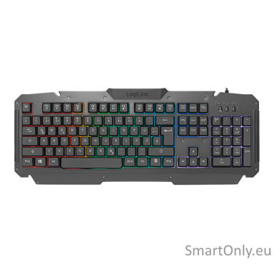 Logilink Gaming-Set, keyboard, mouse and mouspad ID0185 Keyboard, Mouse and Pad Set Wired Mouse included DE Numeric keypad