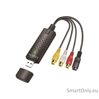 Logilink | USB 2.0 A/V grabber, USB-A/M to 3x RCA + Mini-DIN 5/F, Windows 11 | VG0030A Logilink | USB 2.0 A/V grabber, USB-A/M to 3x RCA + Mini-DIN 5/F, Windows 11 | VG0030A
