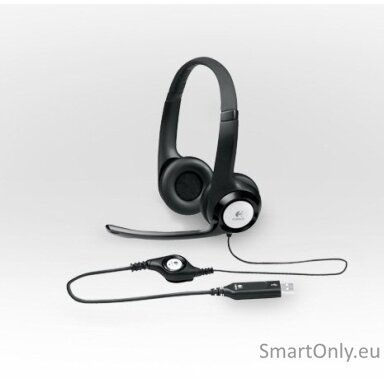 Logitech | Computer headset | H390 | On-Ear Built-in microphone | USB Type-A | Black