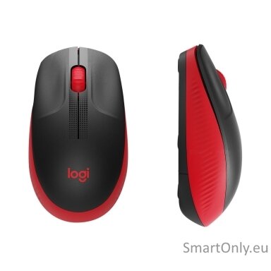 Logitech | Full size Mouse | M190 | Wireless | USB | Red