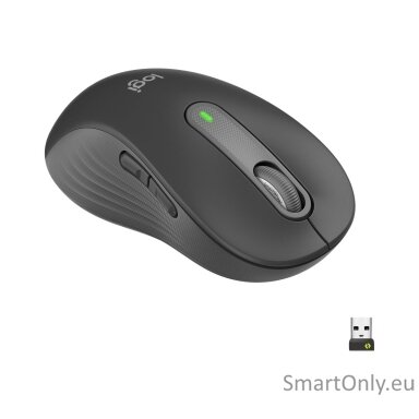 Logitech Signature M650 L Left Wireless Mouse, RF Wireless + Bluetooth, 2000 DPI, Graphite | Logitech Logitech Signature M650 L Left Wireless Mouse, RF Wireless + Bluetooth, 2000 DPI, Graphite | Logitech