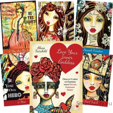 Love Your Inner Goddess Oracle kortos Blue Angel