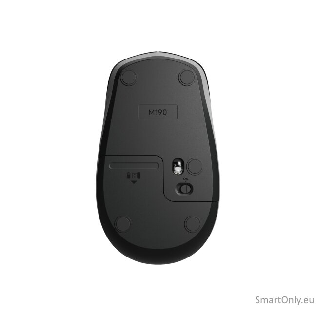 Logitech | Full size Mouse | M190 | Wireless | USB | Mid Grey 11 Logitech | Full size Mouse | M190 | Wireless | USB | Mid Grey 11