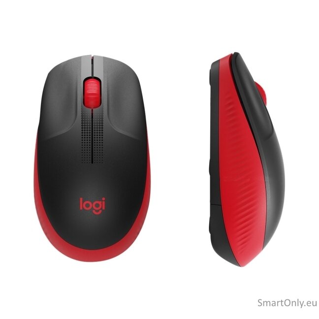 Logitech | Full size Mouse | M190 | Wireless | USB | Red 1